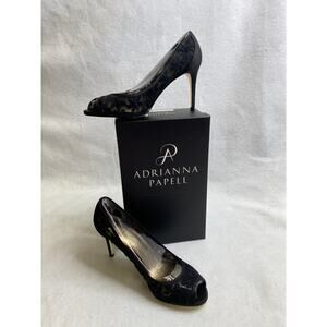 NWB Adrianna Papell Women's‎ Frances Pump | Black Sophia Mesh, 9.5 Wide